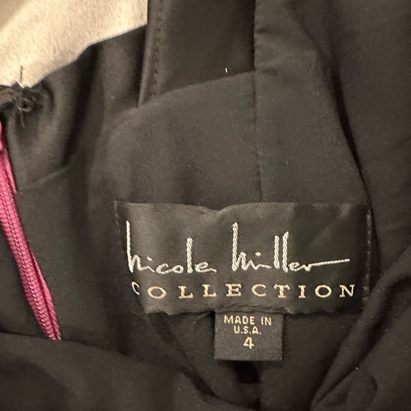 Nicole Miller Women's Satin Ruched Evening Dress - Picture 8 of 8